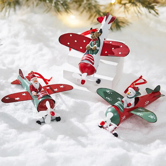 Retro Iron Christmas Hanging Ornaments