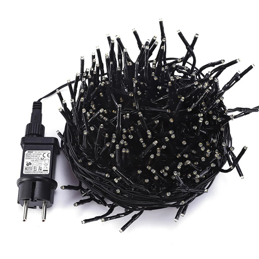 30M Christmas Fairy Lights – 1500 LED Outdoor Garland for Trees & Parties