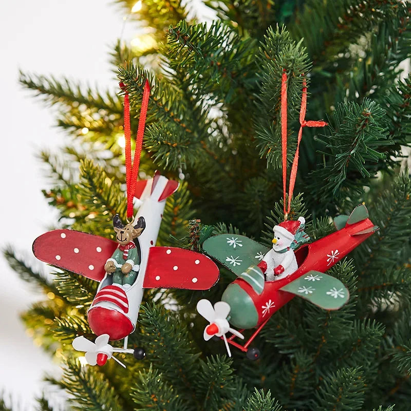 Retro Iron Christmas Hanging Ornaments