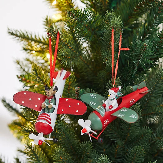 Retro Iron Christmas Hanging Ornaments