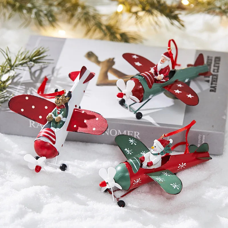 Retro Iron Christmas Hanging Ornaments