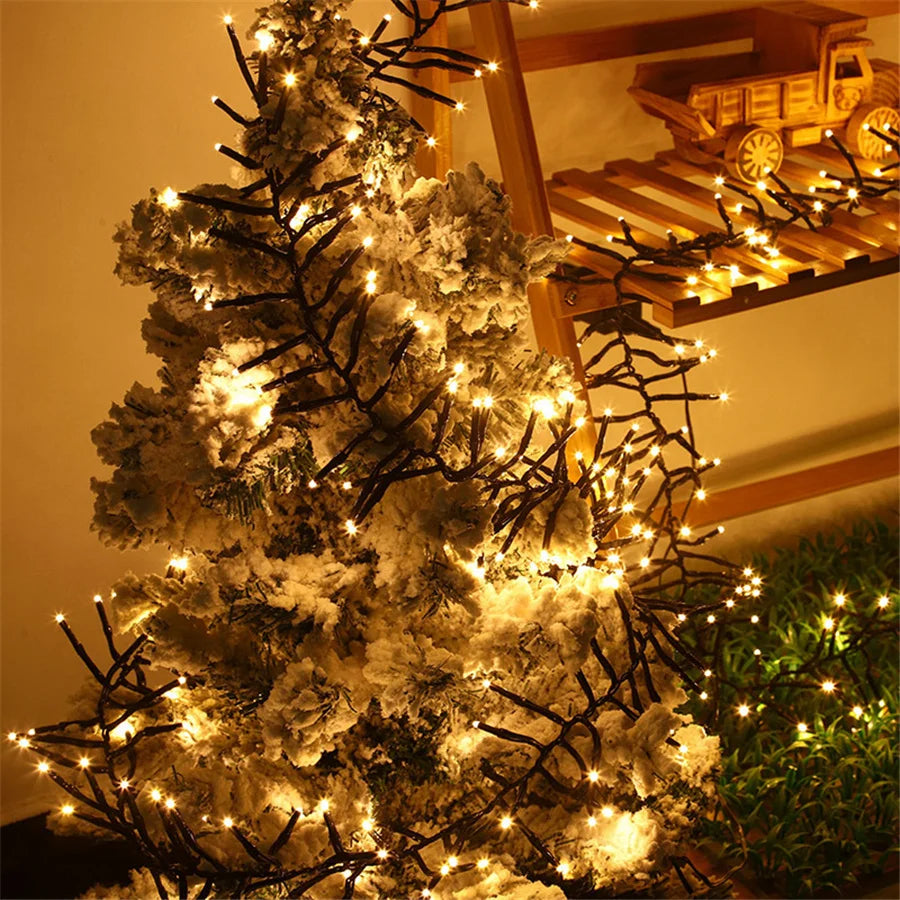 30M Christmas Fairy Lights – 1500 LED Outdoor Garland for Trees & Parties