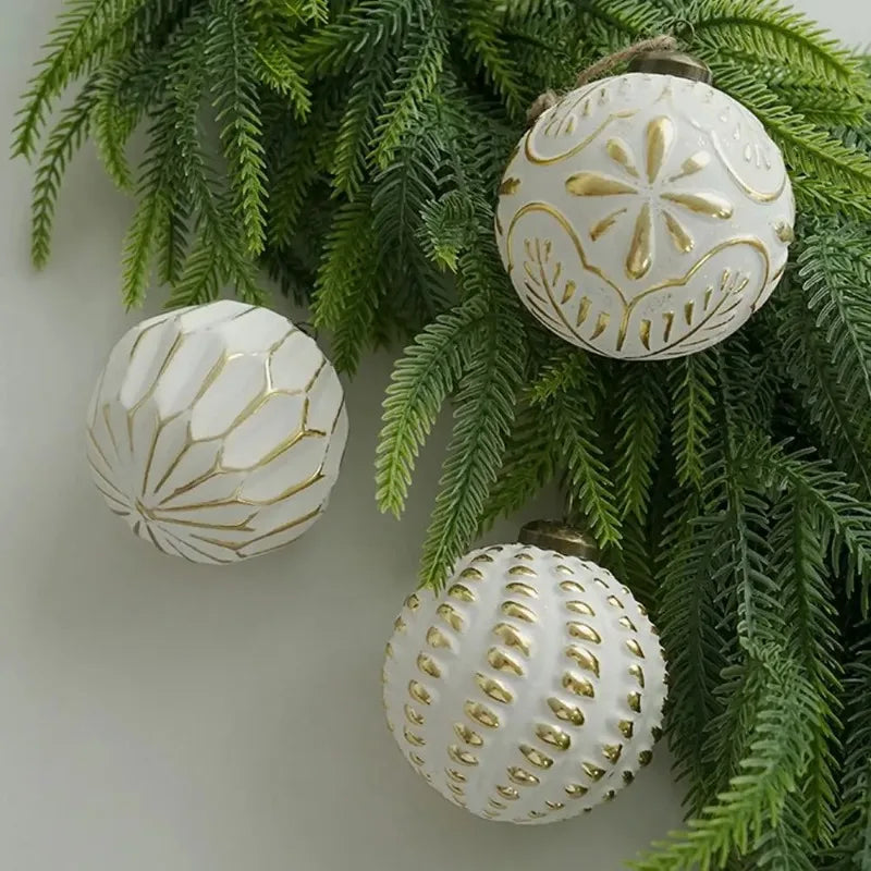 Vintage Christmas Ball Ornament Set (12pcs)