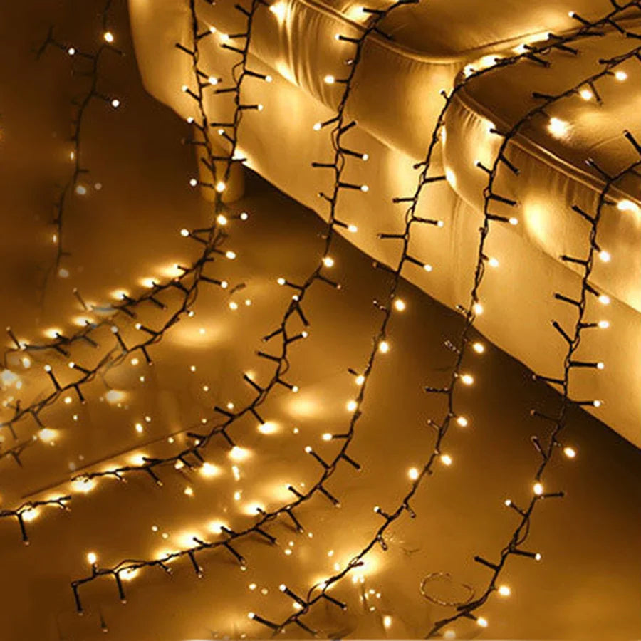 30M Christmas Fairy Lights – 1500 LED Outdoor Garland for Trees & Parties